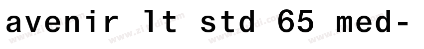 avenir lt std 65 med字体转换